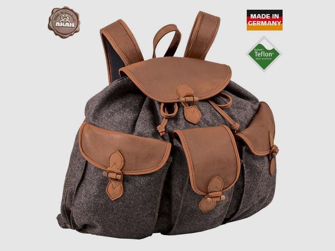 AKAH Lodenrucksack de Luxe mit Elchleder