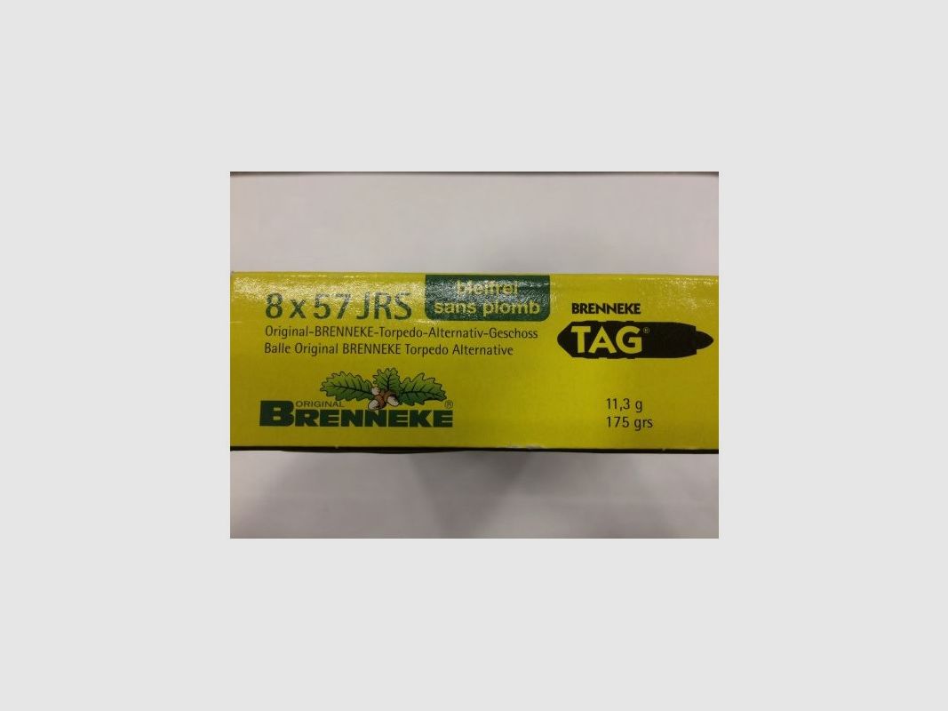 BRENNEKE CARTRIDGES 8 X 57 JRS, image 1 of 2