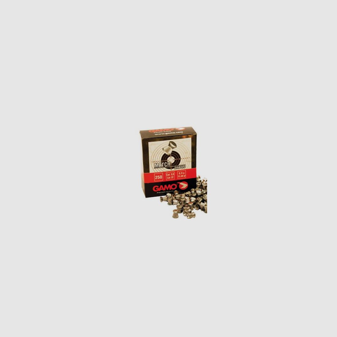 GAMO MATCH Diabolos Pappschachtel Kal. 5,5mm (250 Stk.)
