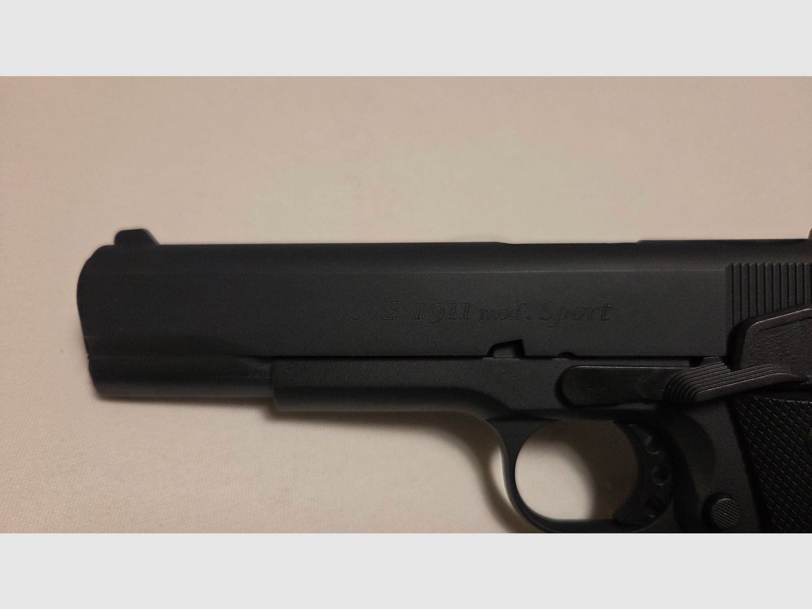 Blank firing pistol Melcher ME 1911 Sport matte blued caliber 9 mm P.A.K. (P18)