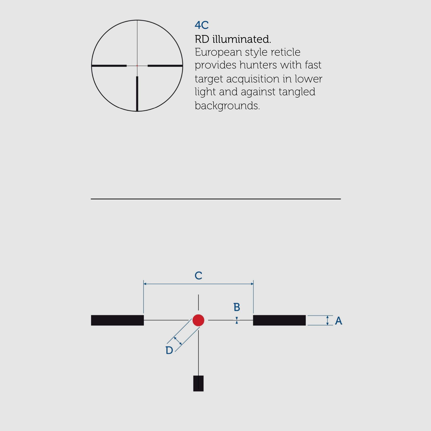 Meopta 2004768002 Zielfernrohr Optika6 4,5-27x50 SFP Absehen 4C1 RD Reticle