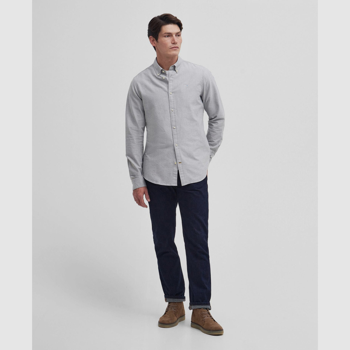 BARBOUR Hemd Oxford Tailored Pale Sage