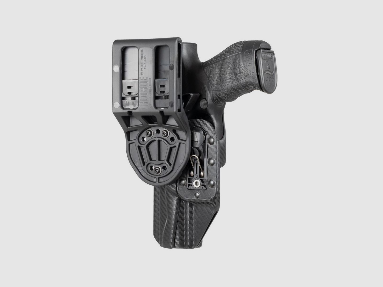 ARS Stage 1 Sportholster CF Weave Rechtshänder-Walther  Q5 Match, Q5 Match SF, PPQ 5"