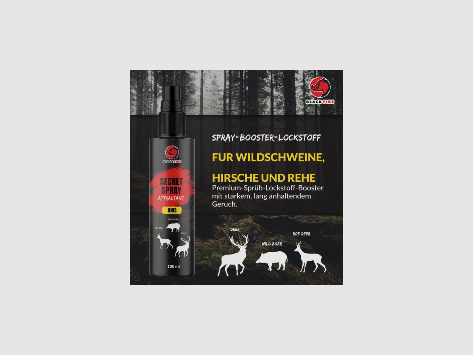 Zwarte Vuur Spray ANIS 100ml