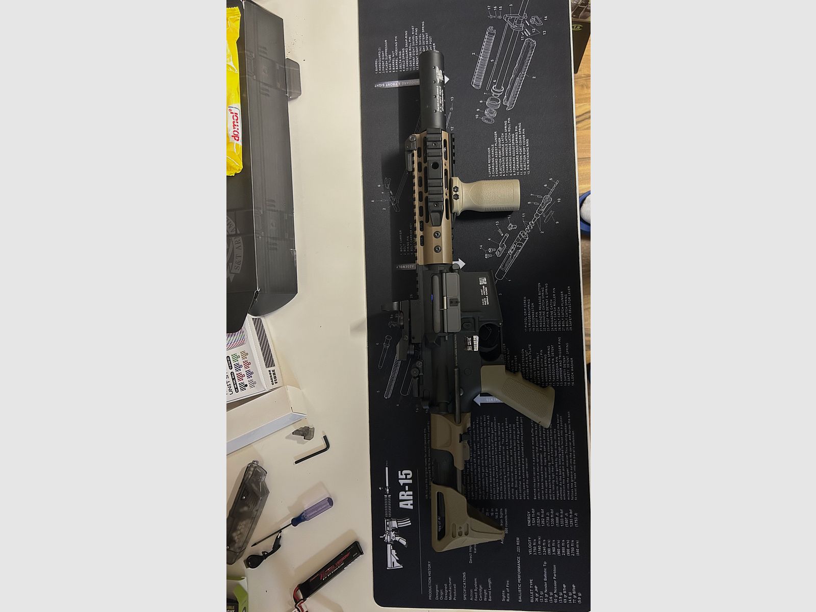 Specna Arms C12 Core Half Tan 0,5J Airsoft comme neuf !!