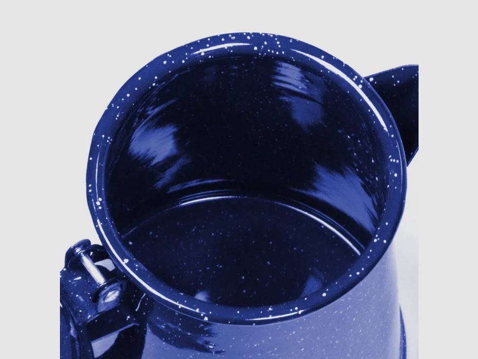 Emaille Kaffeekanne 1,2 L Blau
