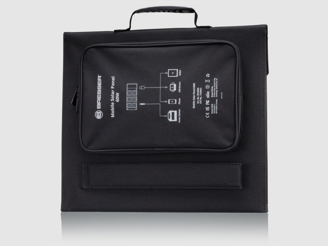 Mobiele zonne-oplader BRESSER van 60 W met USB- en DC-uitgang, afbeelding 9 van 21