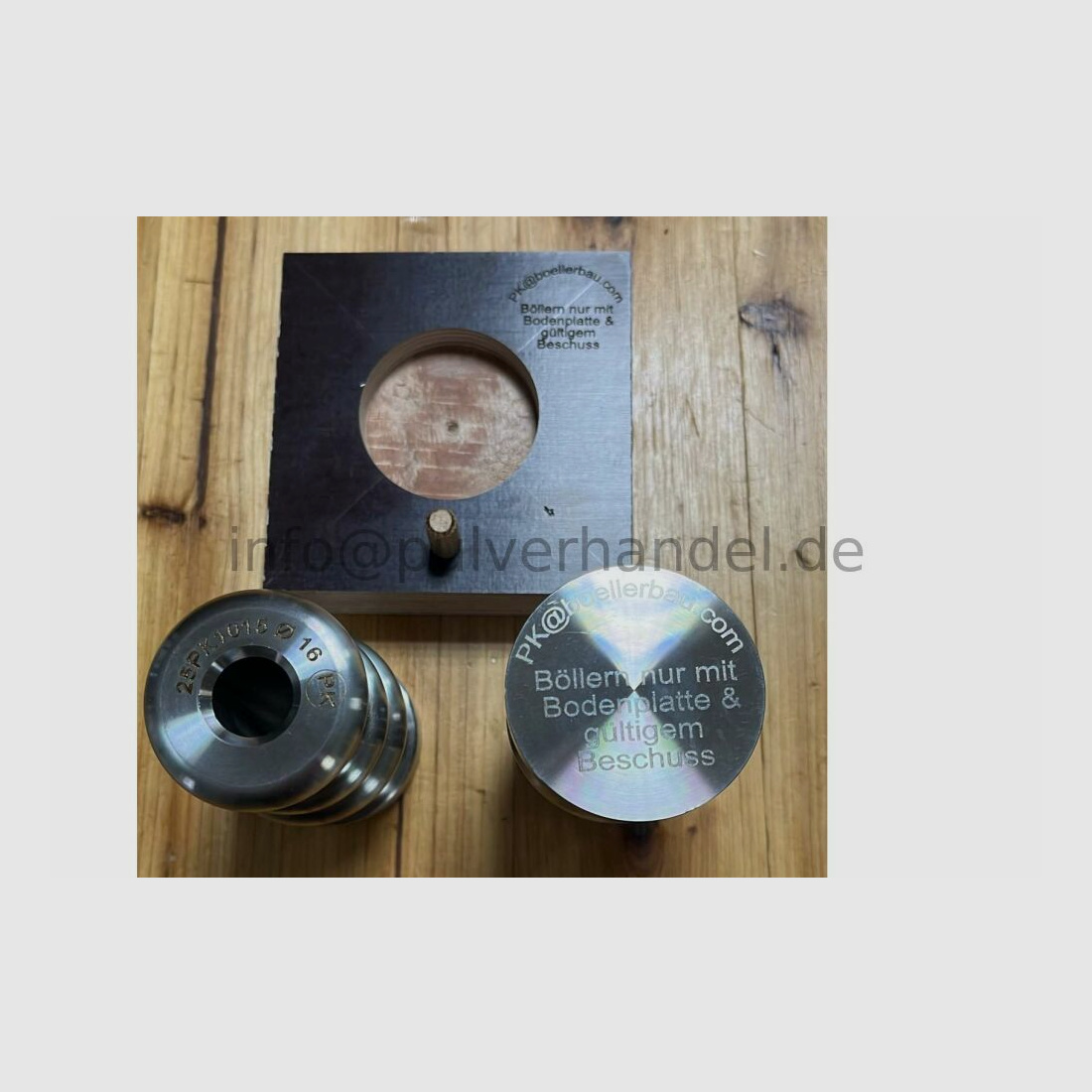 Standböller PK neu Edelstahl, Formschön sehr lauter Standböller, ab € 99.- aus deutscher Fertigung