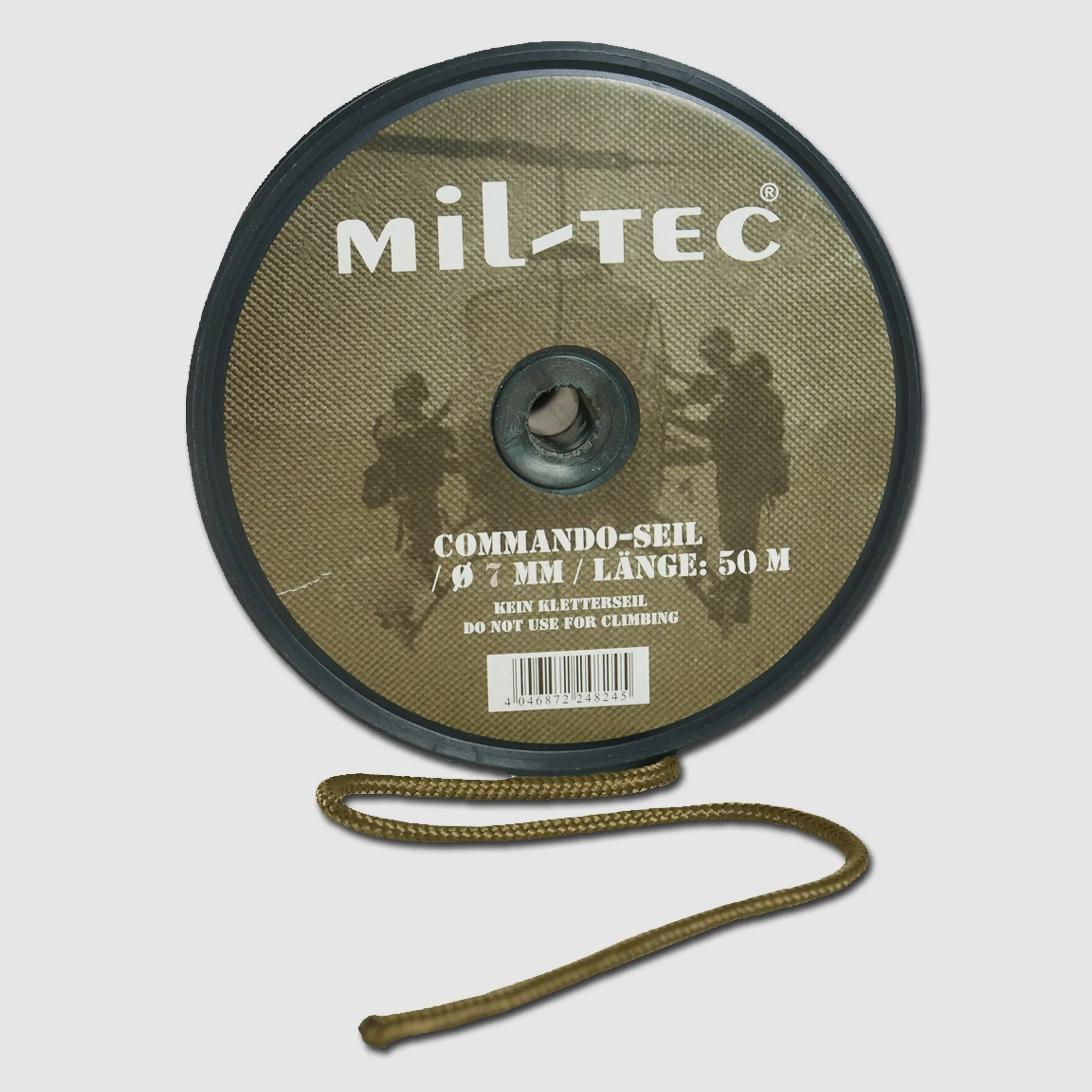 Mil-Tec Kommandoseil coyote 7 mm, 50 m