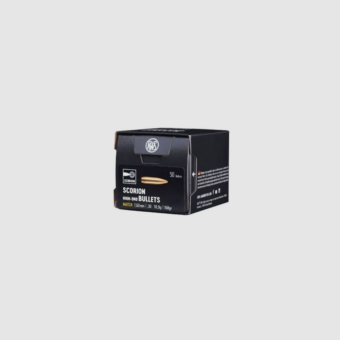RWS Pociski 7,62 MM DIA GR 168
