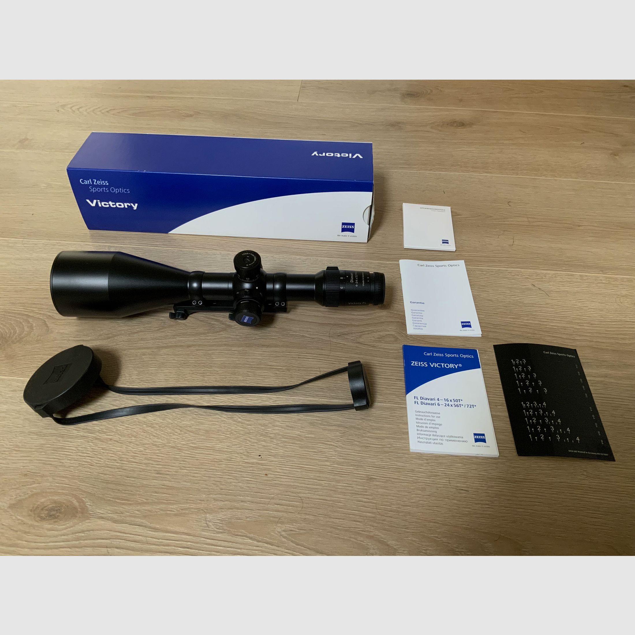 Victory FL Diavari 6-24x72 T* with ASV and Blaser saddle mount