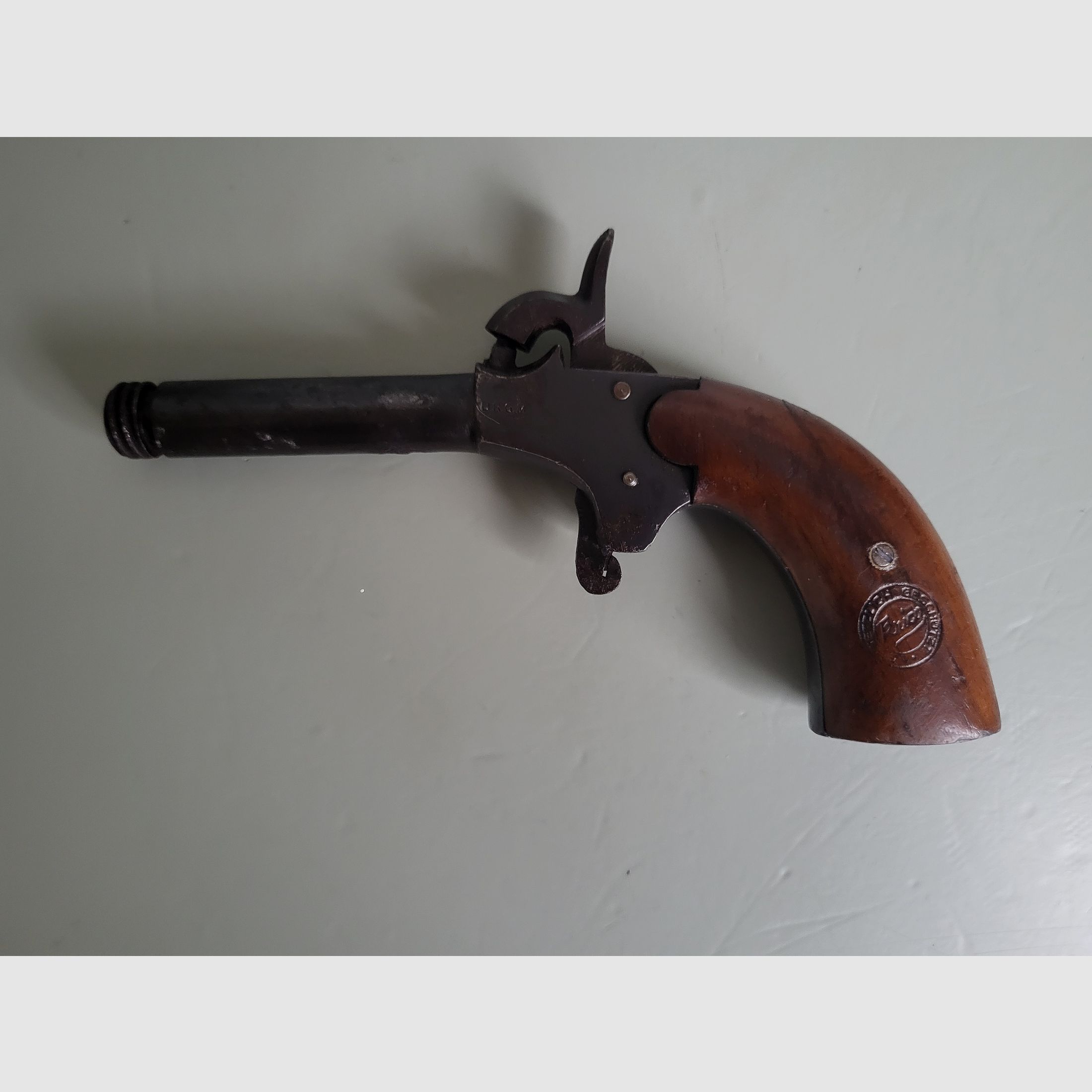 D.R.G.M. Perkussion Vorderlader Pistole - TRICO - 1890er Jahre - Kästchen 