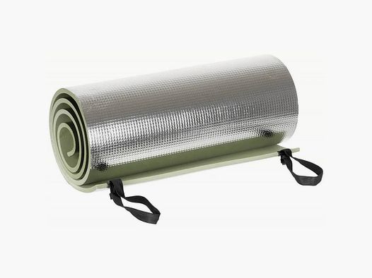 Matelas de sol en mousse MFH olive, revêtu d'aluminium d'un côté