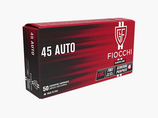 .45 ACP Fiocchi FMJ 230gr/14,9g