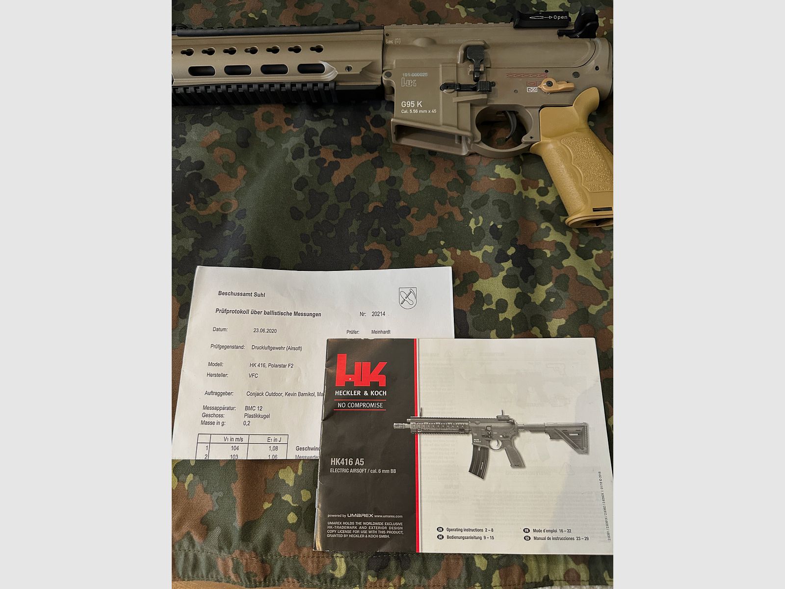 HK G95 G 95k HPA Set Selten !!!! 
