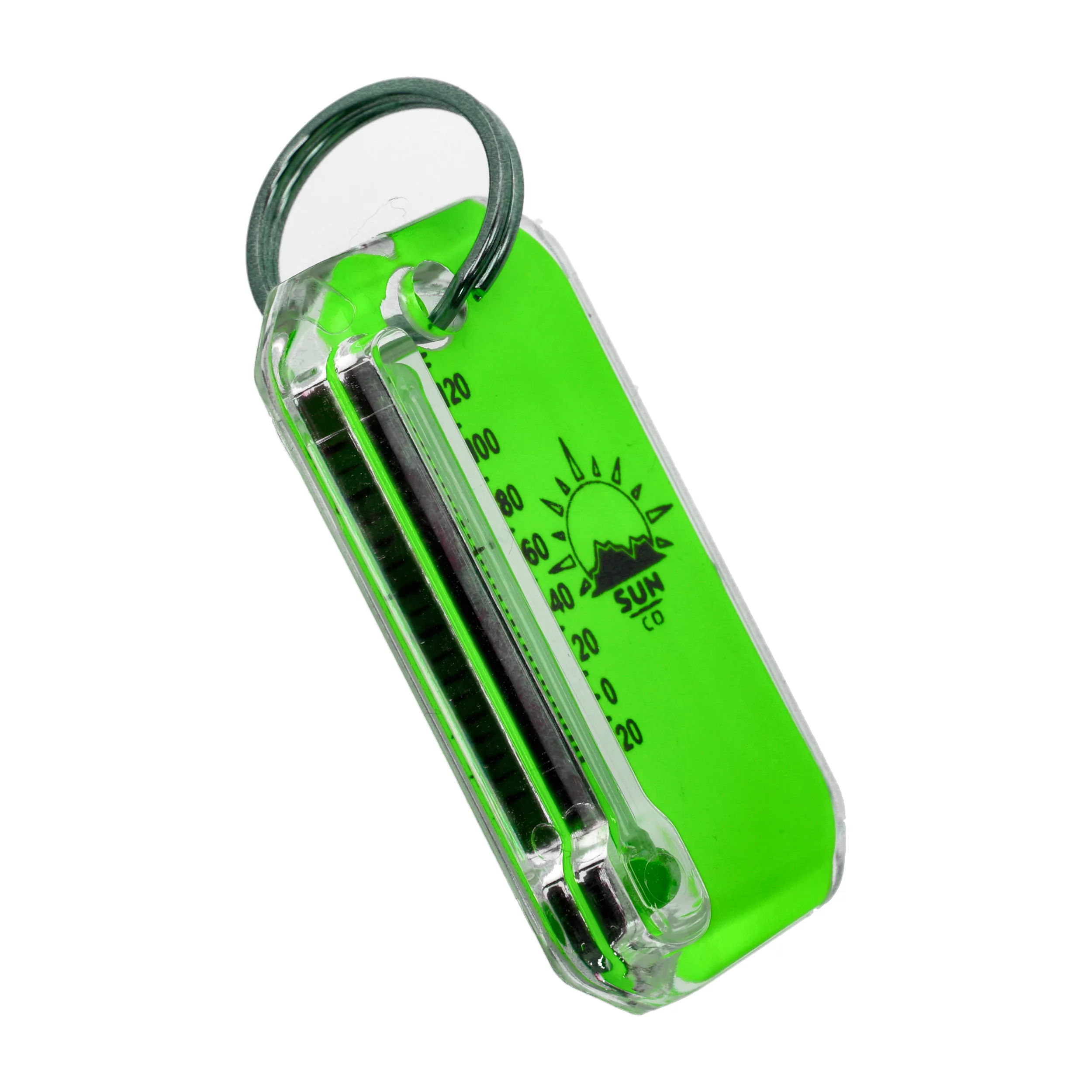 Brelok z termometrem Sun Co. Zip-O-Gage Neon zielony (402-NEON-CI-HC green), zdjęcie 2 z 6