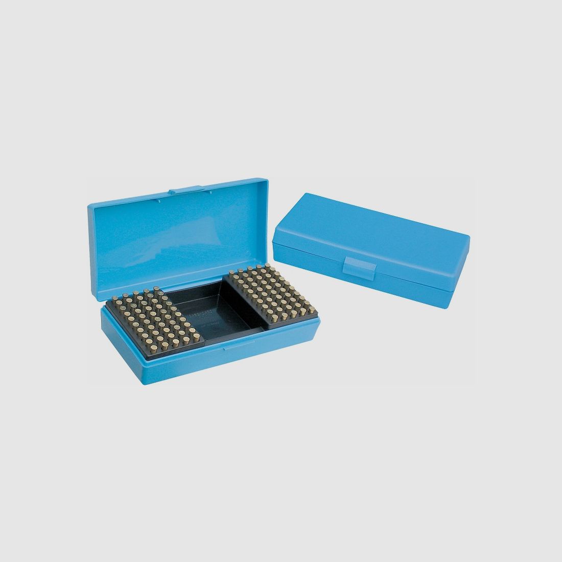 AHG-Anschütz Munitionbox blau f. cal. .22lr 22x11x5cm Sportzubehör