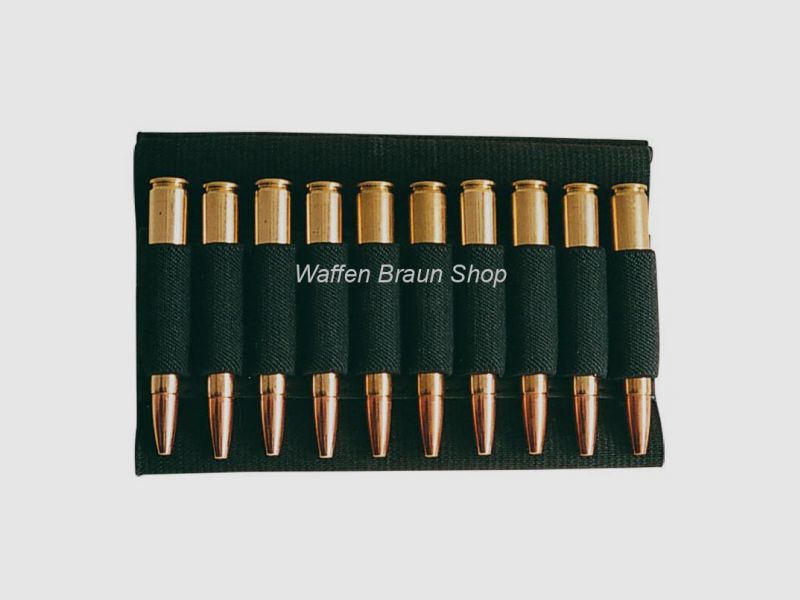 AKAH Schaft-patronenetui voor kogelpatronen Bekleding van elastisch nylon voor 10 kogelpatronen