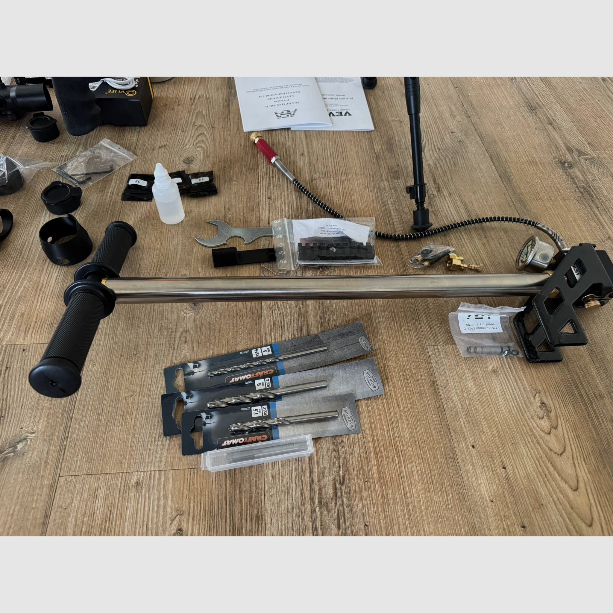 Airgun HPMAX Mk2 kaum benutzt mit div. Zubehör 