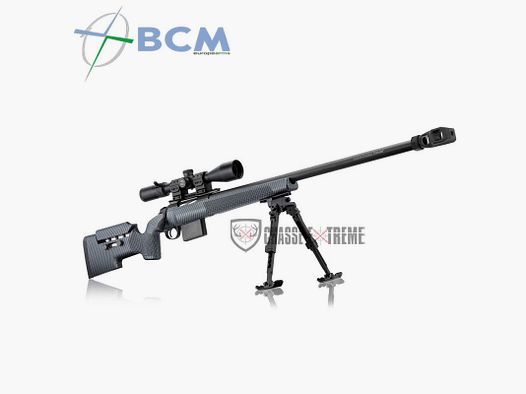 Zestaw BCM Rubis Tactical Carbon z Lufą MRR 71cm Kal. 308 Win + Luneta + Hamulec wylotowy + Dwójnóg + Montaż