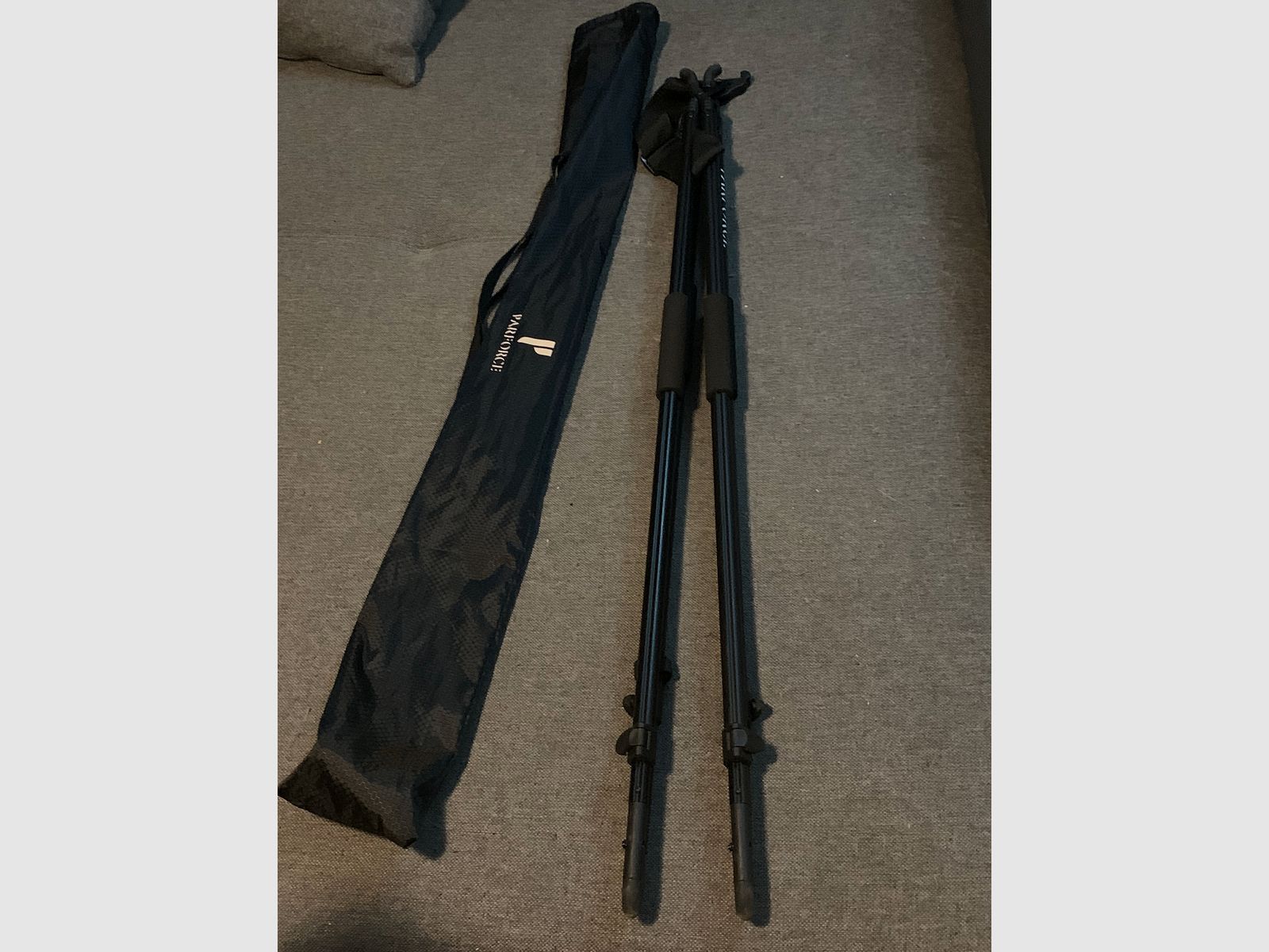 Parforce Zielstock P107 con bolsa Pirschstock Pirsch Stock soporte caza