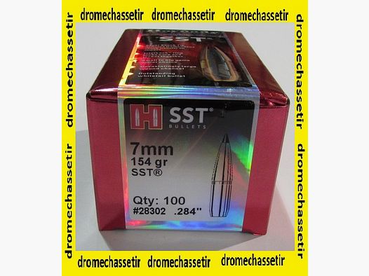 Pudełko 100 pocisków Hornady, kal. 7mm (0.284), SST 154 Grains, ref 28302