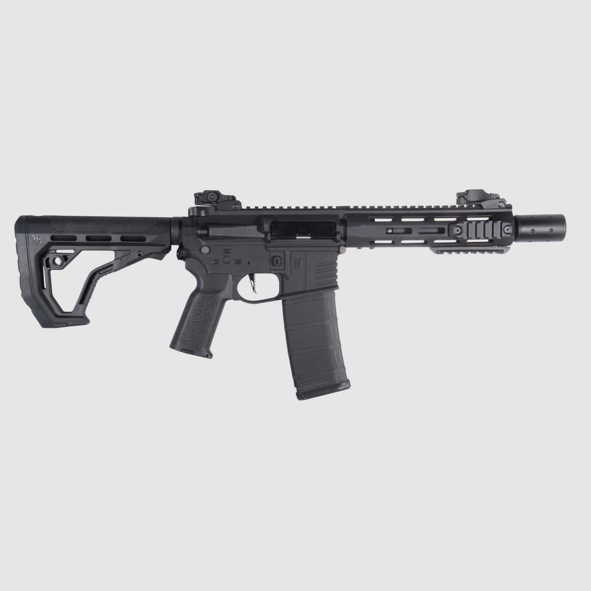 M4 AR15 M-LOK SilentOps 8 Zoll CHARLIE EAGLE ETU Schwarz S-AEG Airsoft Gewehr Frei ab 18 Jahren | Delta Armory