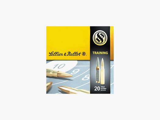 BOX MIT 50 PATRONEN SELLIER & BELLOT KAL. 8X57JS FMJ 12,7GR LOCKER