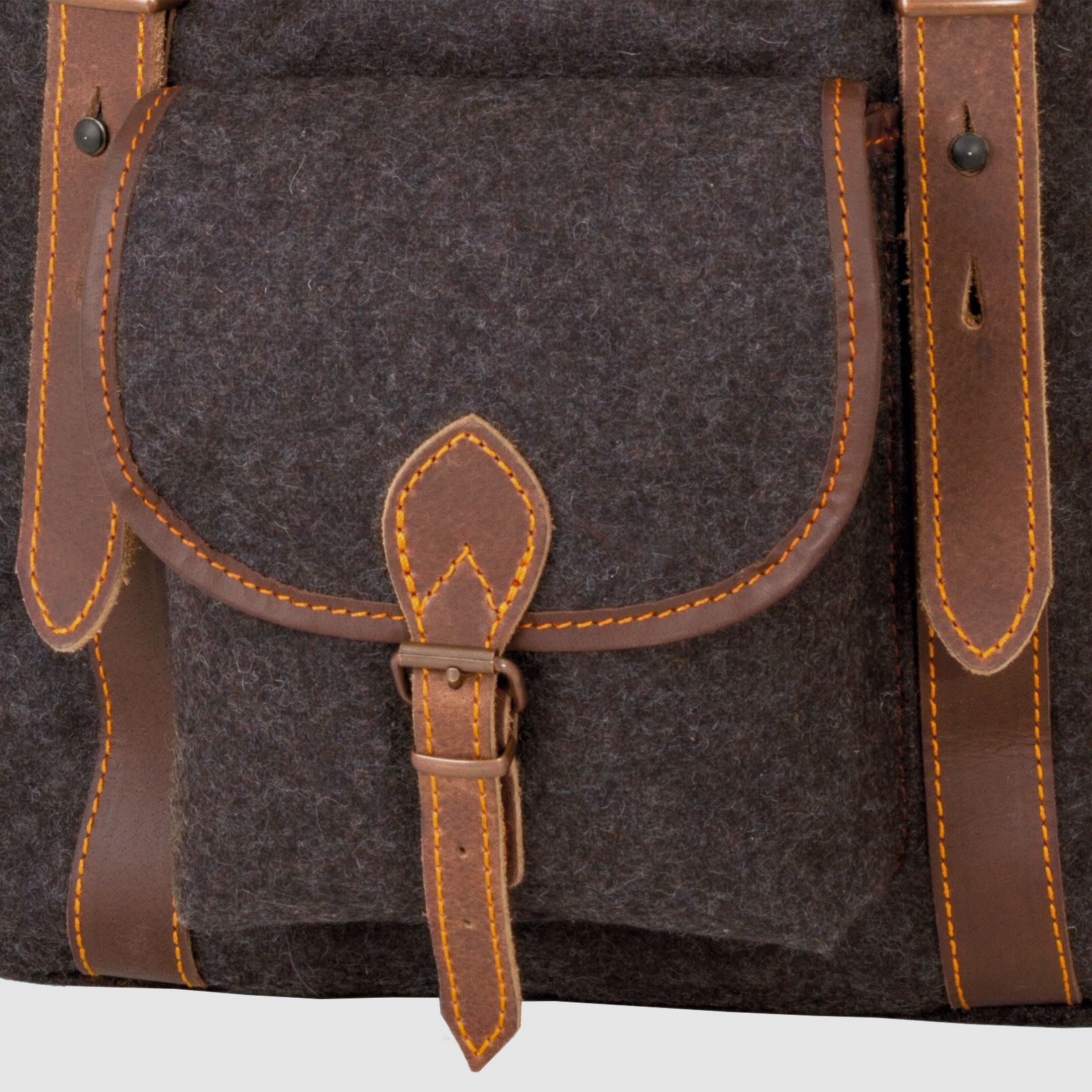 Wanderrucksack Loden mit Büffel-Leder Ranger