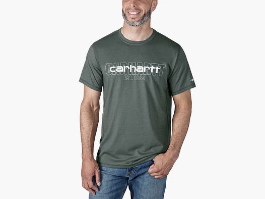 Carhartt Force Graphic T-Shirt Heren Carbon Heather L