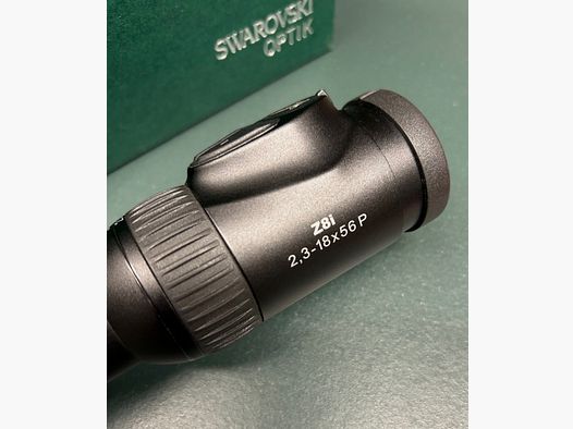 VOM FACHHÄNDLER: SWAROVSKI ZIELFERNROHR Z8i 2,3-18x56 P L ABS.4A-i OHNE SCHIENE TOP-OPTIK NEUWERTIG!