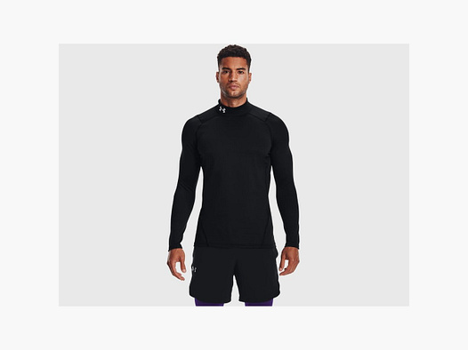 Under Armour ColdGear Armour Fitted Mock Longsleeve T-Shirt Schwarz S