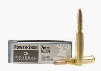 Federal Power-Shok 7mm Mauser 175GR JSP RN 20 Patronen