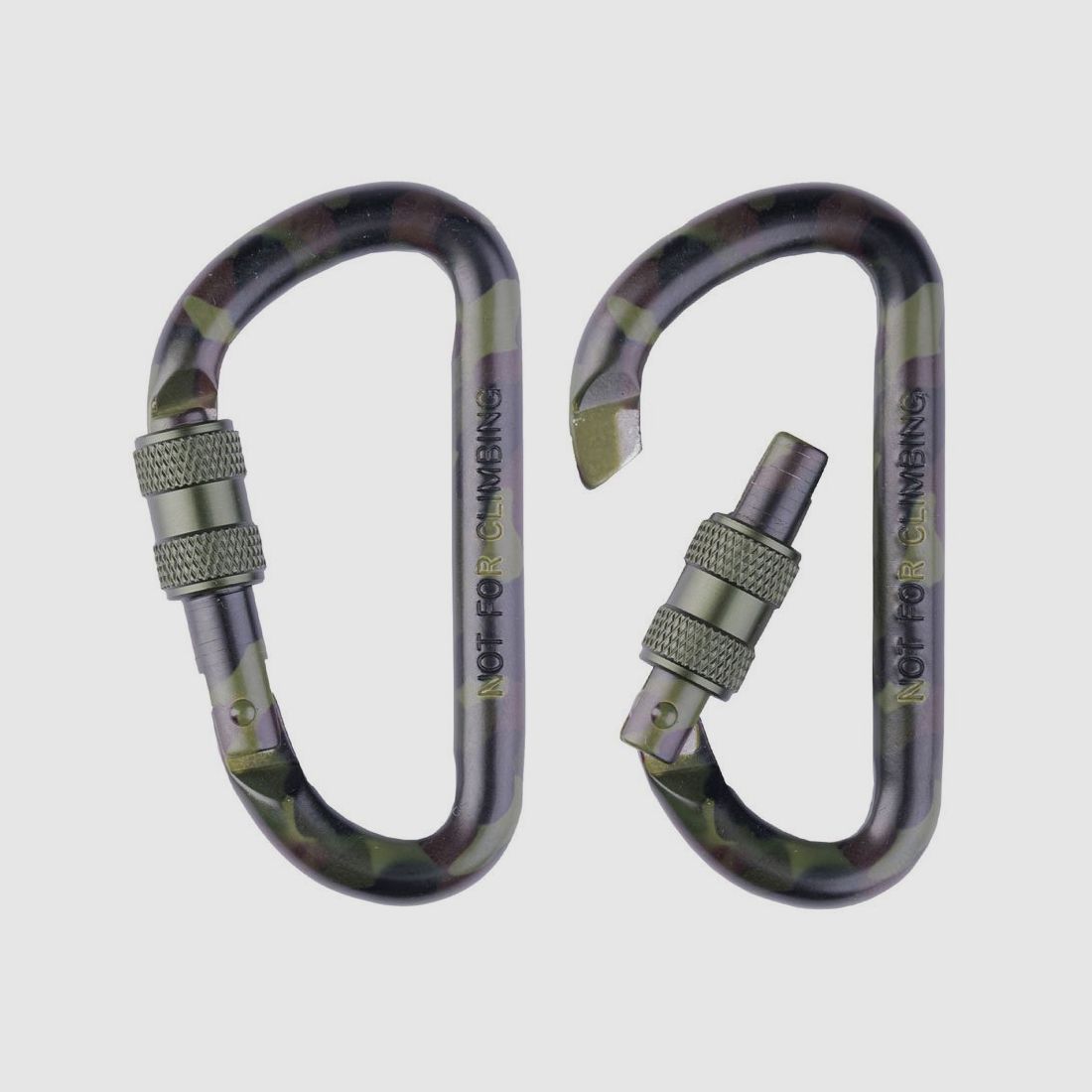 Taktischer Karabiner Woodland 2er Set 80mm
