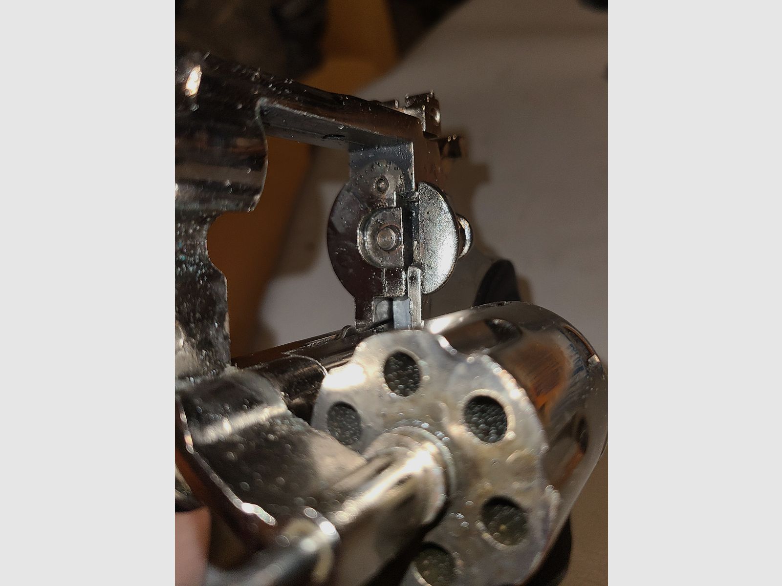 UMAREX PYTHON VERCHROMT/ ohne Zubehör/ mit OVP / cal. 9mm 380K / PTB  282-3 SCHRECKSCHUSS GAS REVOLVER SILVESTER SELBSTVERTEIDIGUNG / GEBRAUCHT 