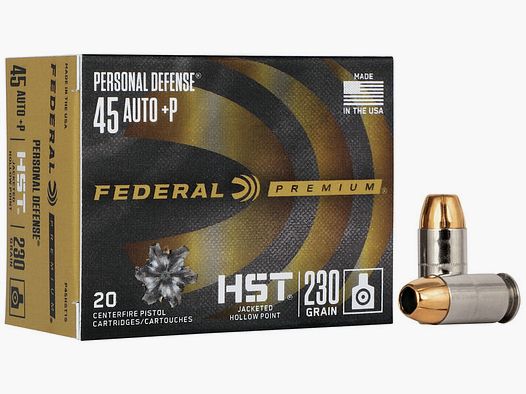 Federal Premium Personal Defense HST Law Enforcement .45 ACP 230GR JHP 50 cartucce