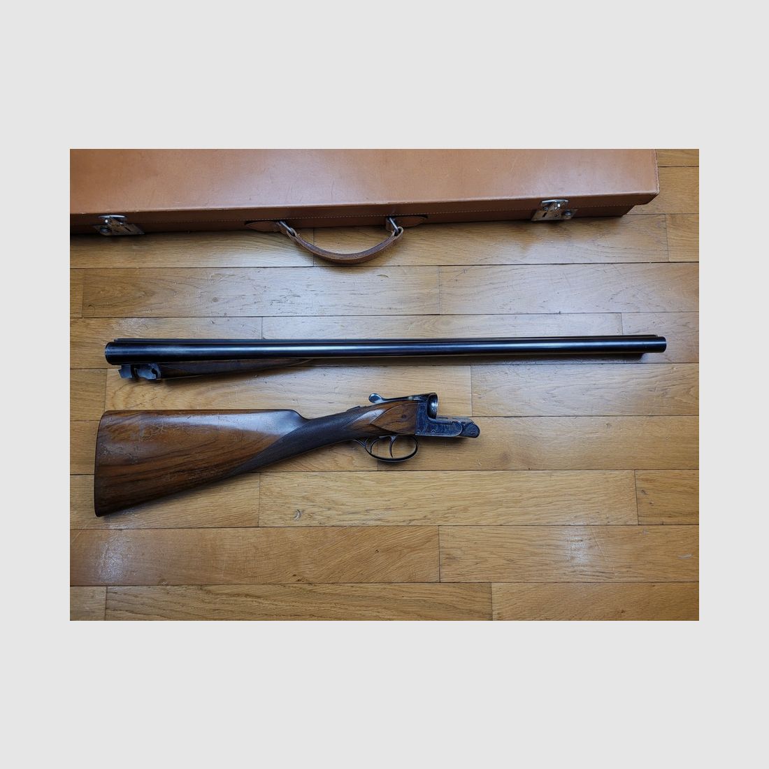 Luxueux fusil juxtaposé calibre 12/70 – Canons Jean Breuil en demi-bloc – Fabrication Blondeau – Quasi neuf – Très belle arme, image 9 sur 27