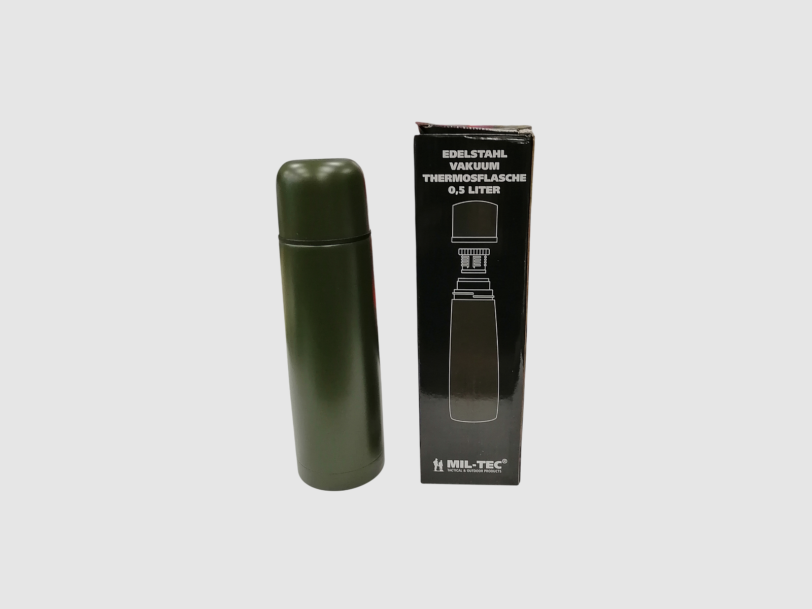 Thermos vert – 0,5 ou 1 L, image 1 sur 2