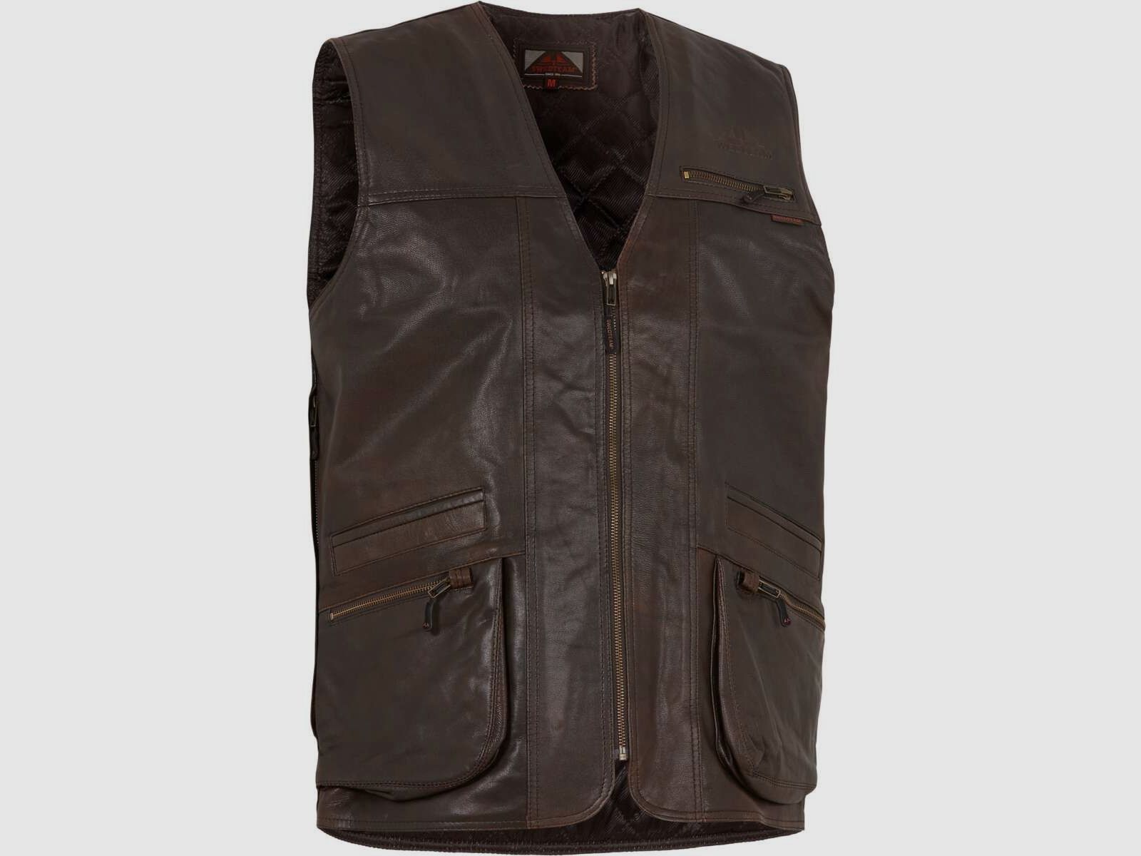 Swedteam Bull Gilet in Pelle da Uomo 4XL