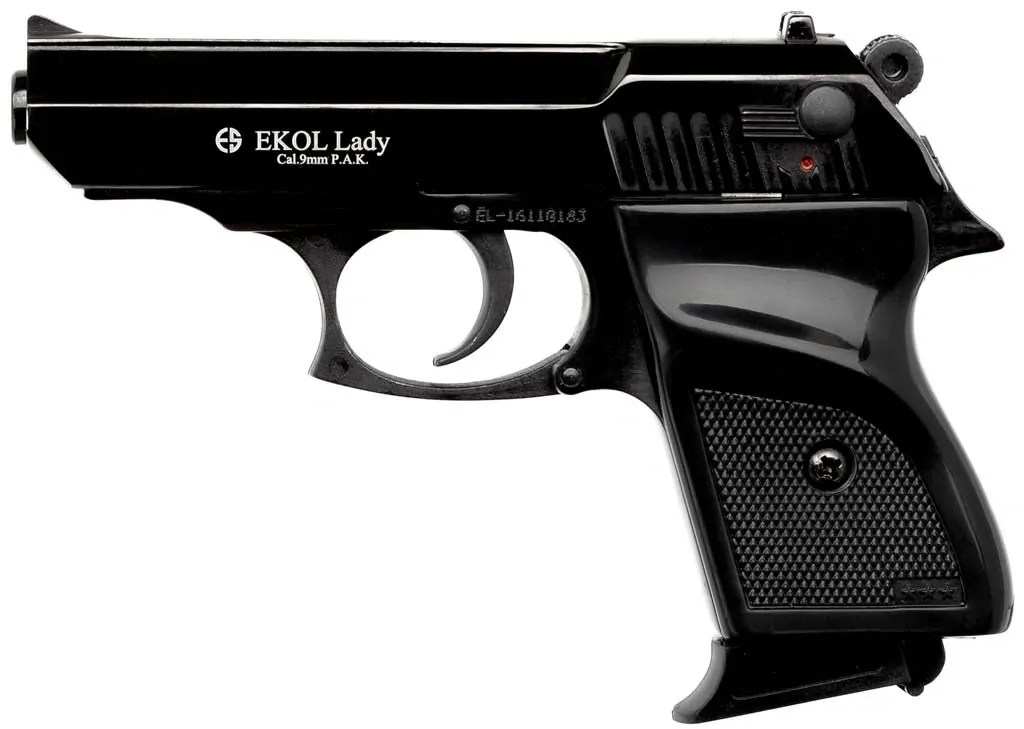 EKOL Lady 9 mm P.A.K. – Pistola de fogueo compacta tipo Desert Eagle / Envío a toda la UE