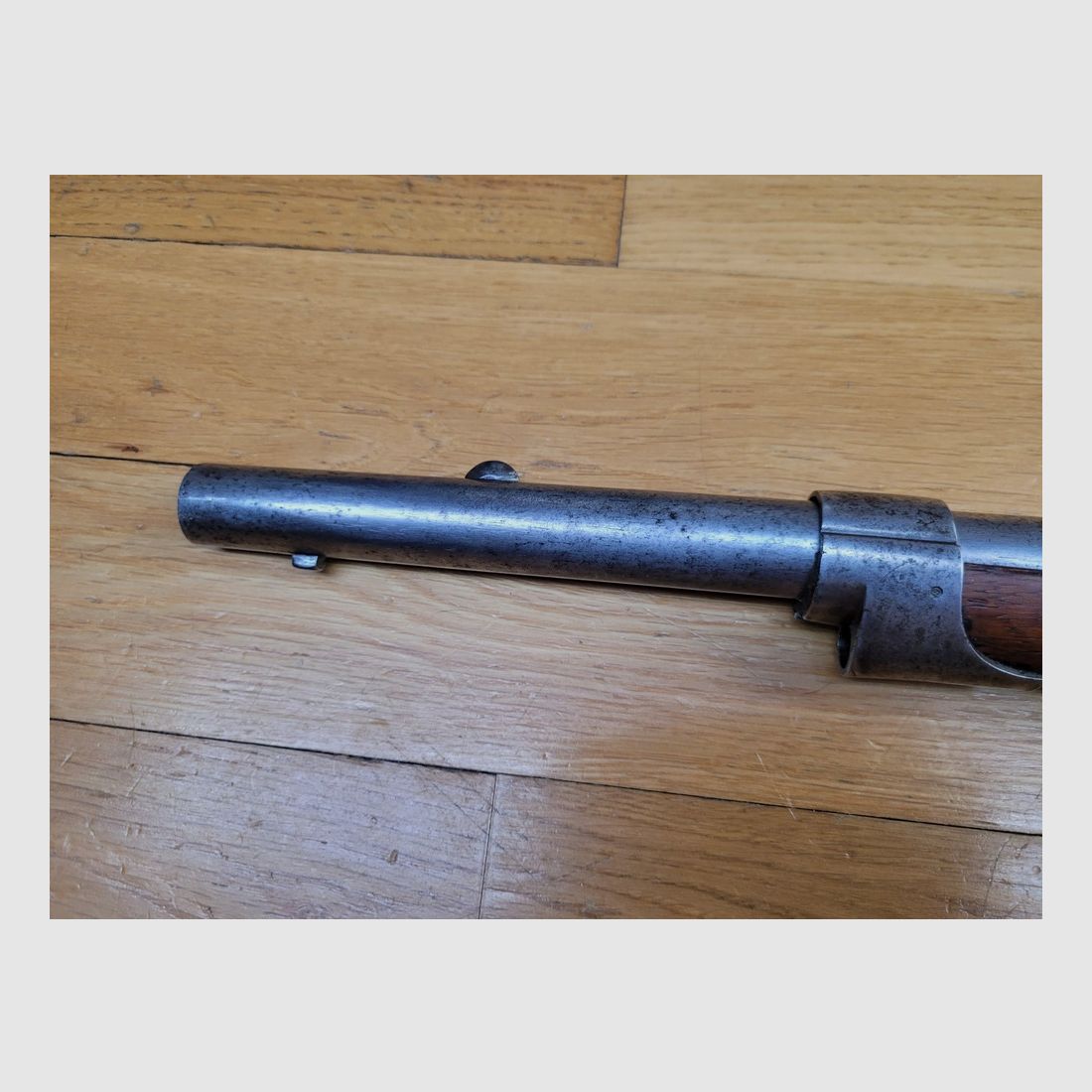 Sehr seltener bayerischer Kavallerie-Mosqueton Modell 1843 modifiziert 1851/60 – 1. Perkussionssystem der bayerischen Armee – Neu gebaut – Kriege von 1866 und 1870 – Arsenal Amberg 1851 – Seltene Waffe in TBE, Bild 29 von 30