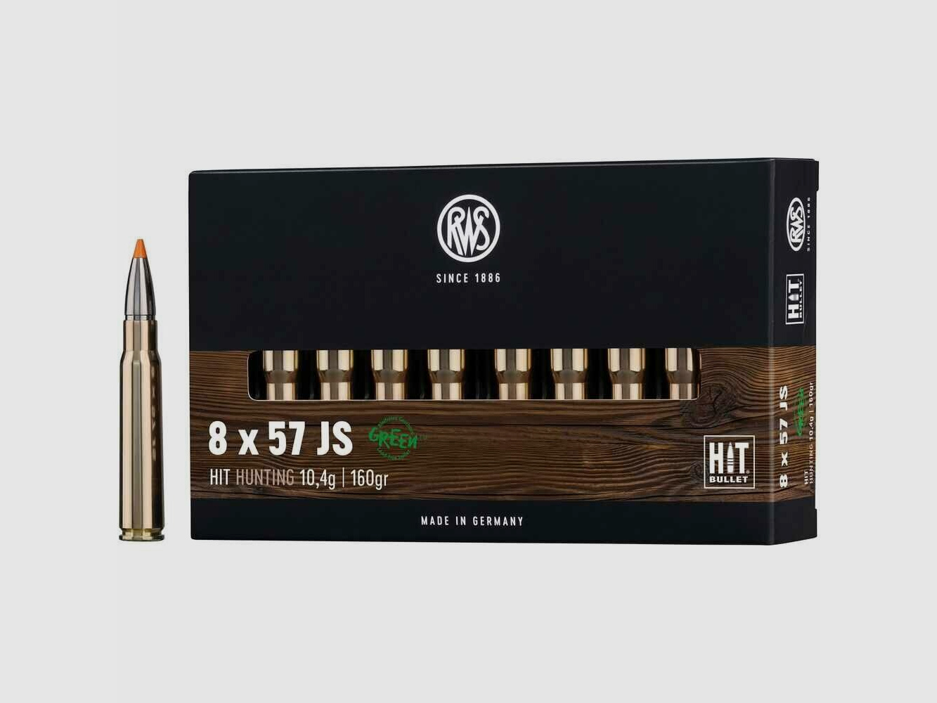 RWS 8x57JS HIT 160grs / 10,4g