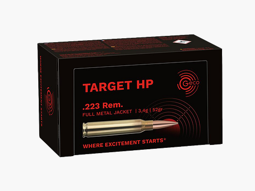 Geco .223 Rem. TARGET HP 3,4g/52gr – 50er