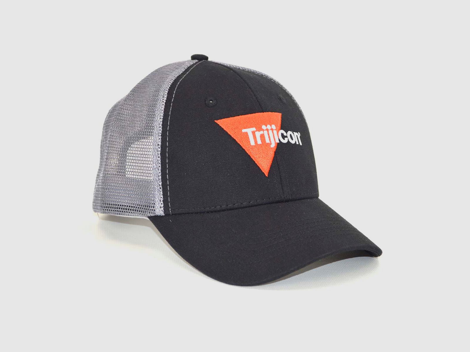 Cappello con rete e logo nero regolabile