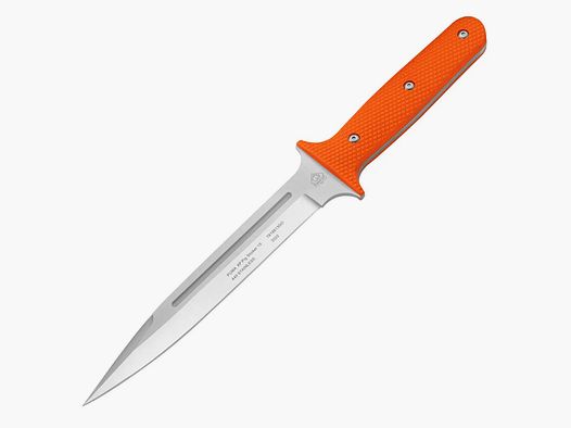 PUMA XP pig sticker 13, scalping knife, orange G10 with fish skin, Kydex sheath