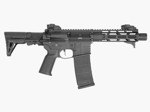 AR15 TALOS 3 PDW ALPHA EAGLE ETU Schwarz AEG Softair Gewehr max. 0,5J | Delta Armory
