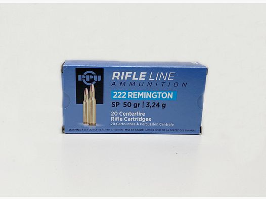 Munizioni per carabina PRVI .222 Remington SP 50 gr