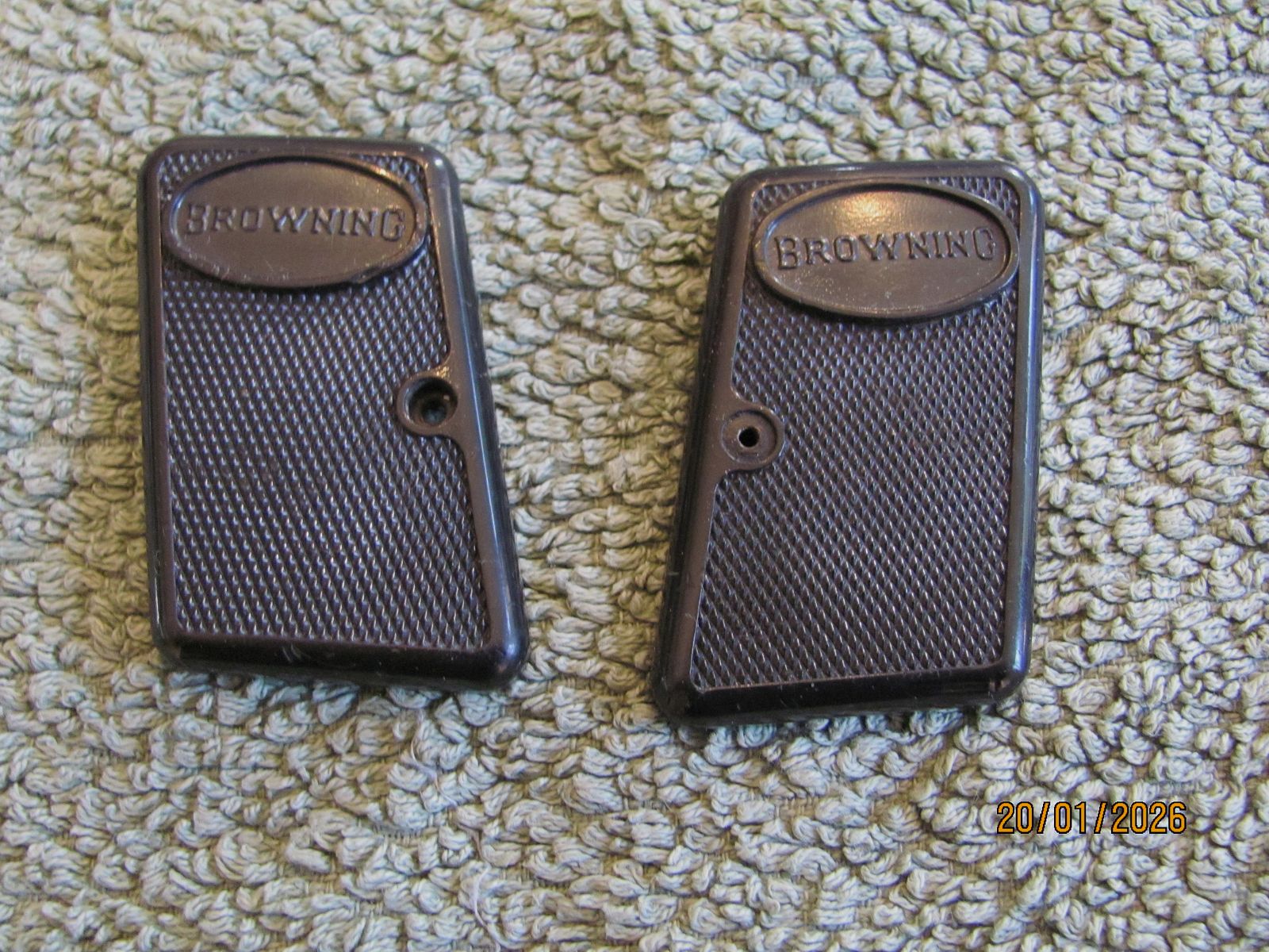 Original Griffschalen FN Browning Baby Bakelit schwarz