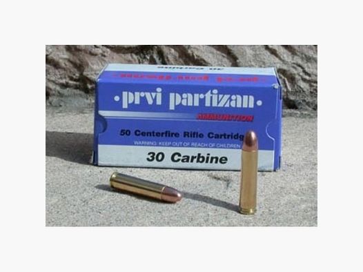 Cartouches Partizan .30 M1 110 Grains FMJ-RN x50