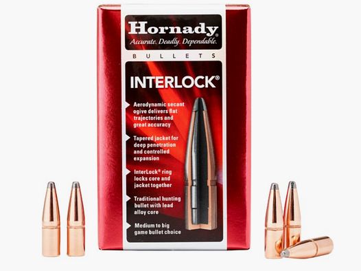 Hornady InterLock RN Bullets 6.5 mm/.264 160 gr | 100 pieces Item 2640